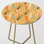 Bright Retro Ski Pattern Side Table Gallery Image 2