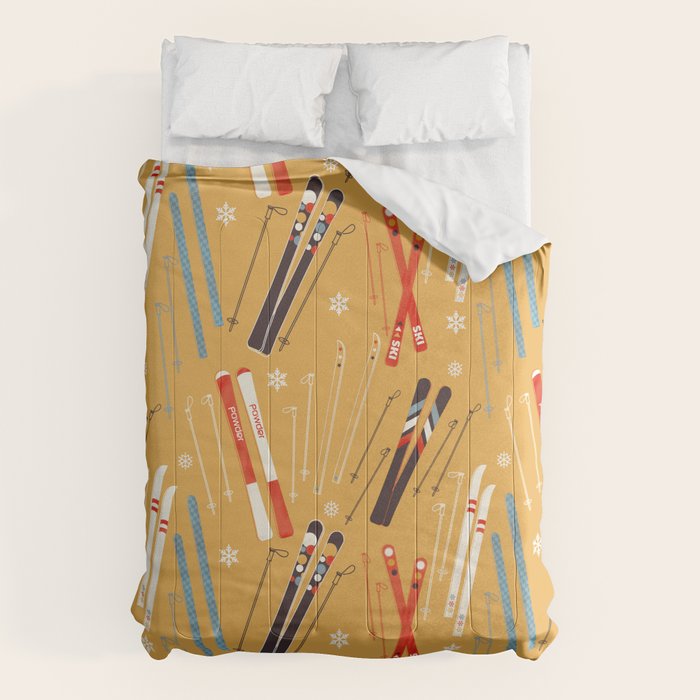 Bright Retro Ski Pattern Comforter Gallery Image 6