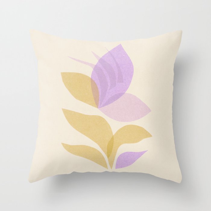 Violet Bloom Throw Pillow Gallery Image 6