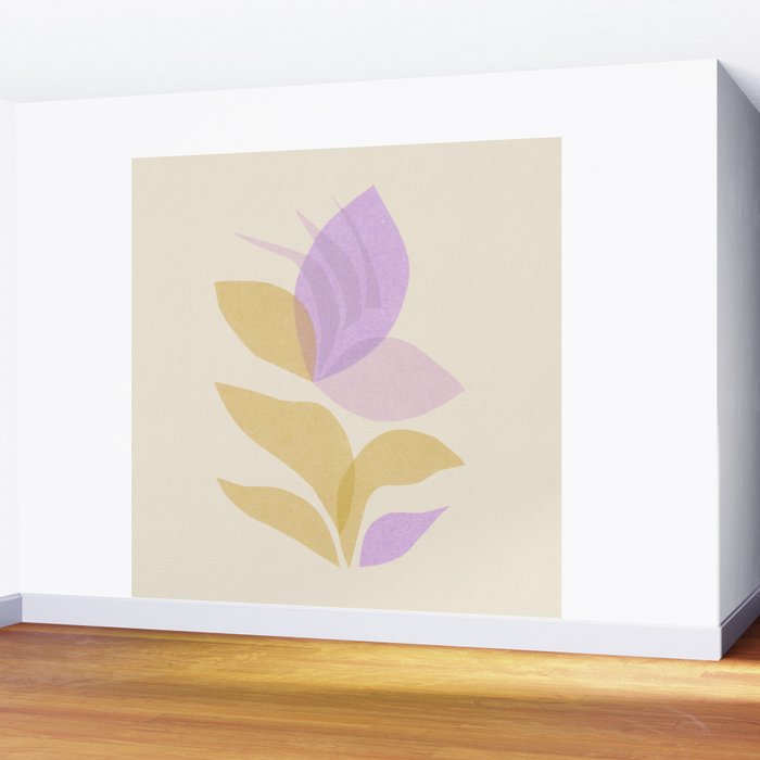 Violet Bloom Wall Mural Gallery Image 2