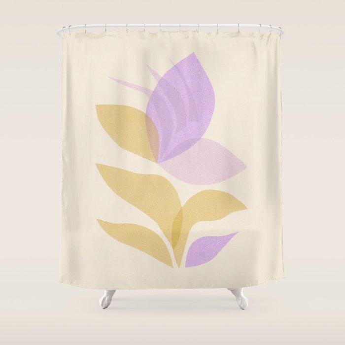 Violet Bloom Shower Curtain Gallery Image 1