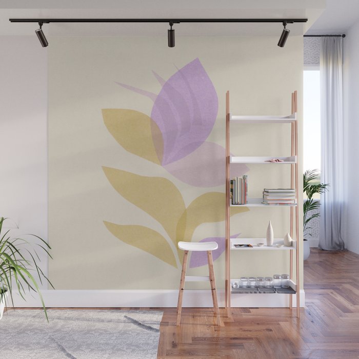 Violet Bloom Wall Mural Gallery Image 1