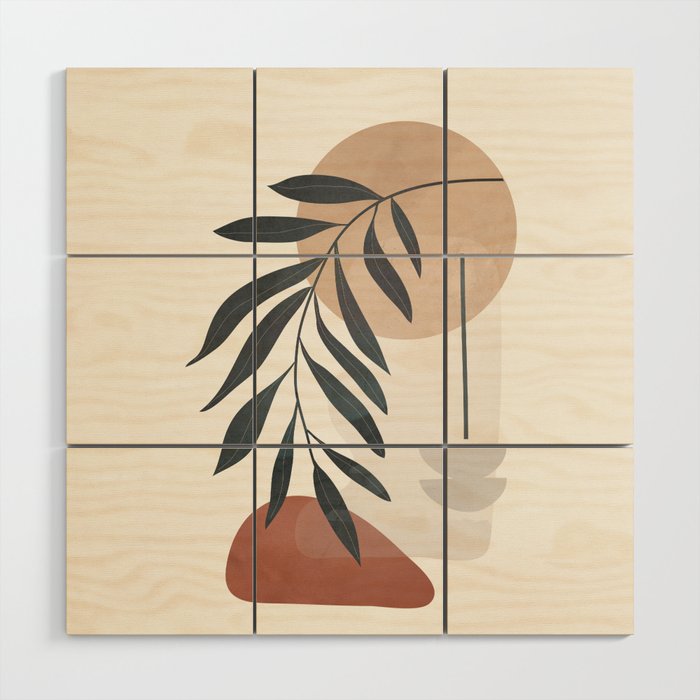 Abstract Rock Geometry 10 Wood Wall Art Gallery Image 1