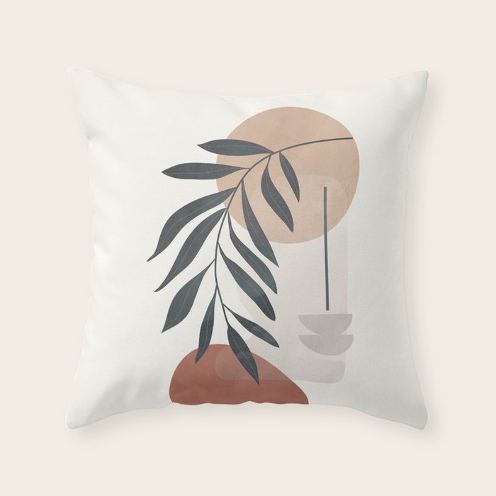 Abstract Rock Geometry 10 Throw Pillow Gallery Image 1