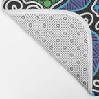 Authentic Aboriginal Art - The River (green) Bath Mat Gallery Image 2