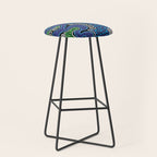 Authentic Aboriginal Art - The River (green) Stool Gallery Image 1