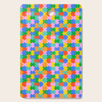 Fun colorful puzzle piece shape pattern Cutting Board Gallery Image 1