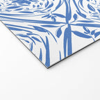 Floral pleasure pattern BW Welcome Mat Gallery Image 2