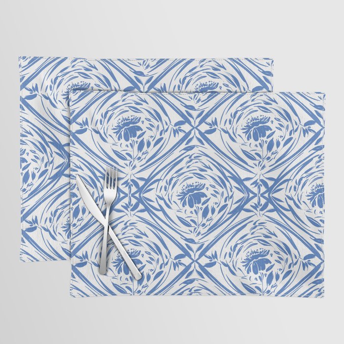 Floral pleasure pattern BW Placemat Gallery Image 1
