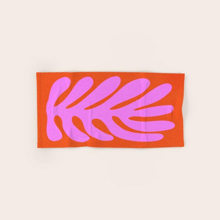 Flamingo & Orioles: Matisse Paper Cutouts 10 Bath Towel Gallery Image 1
