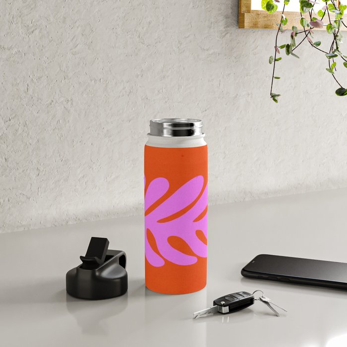 Flamingo & Orioles: Matisse Paper Cutouts 10 Water Bottle Gallery Image 4