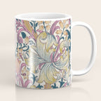 William Morris Golden Lily Enchanting Lilac Peach Coffee Mug Gallery Image 1