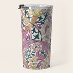William Morris Golden Lily Enchanting Lilac Peach Travel Mug Gallery Image 3