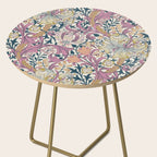 William Morris Golden Lily Enchanting Lilac Peach Side Table Gallery Image 2