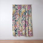 William Morris Golden Lily Enchanting Lilac Peach Window Curtain Gallery Image 3