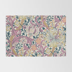 William Morris Golden Lily Enchanting Lilac Peach Rug Gallery Image 2