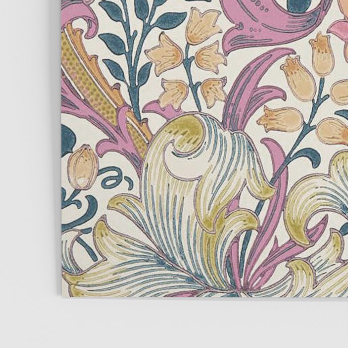 William Morris Golden Lily Enchanting Lilac Peach Poster Gallery Image 3
