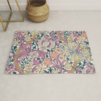 William Morris Golden Lily Enchanting Lilac Peach Rug Gallery Image 1