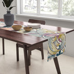William Morris Golden Lily Enchanting Lilac Peach Table Runner Gallery Image 2