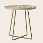 William Morris Golden Lily Enchanting Lilac Peach Side Table Gallery Image 1