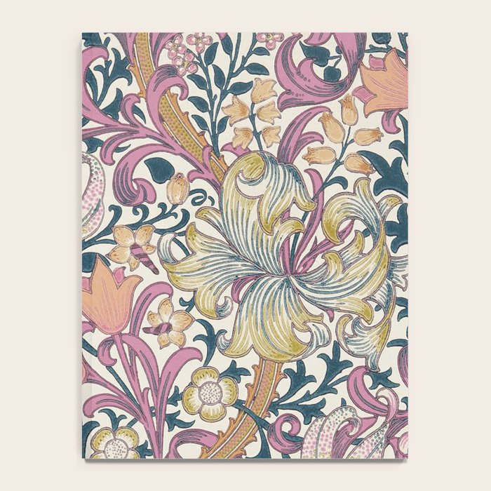 William Morris Golden Lily Enchanting Lilac Peach Notebook Gallery Image 4