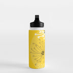 Yellow Queen Anne's Lace Illustration Water Bottle Gallery Image 3