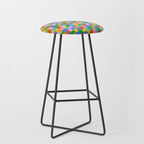 Fun colorful puzzle piece shape pattern Stool Gallery Image 1