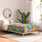 Fun colorful puzzle piece shape pattern Comforter Gallery Image 2