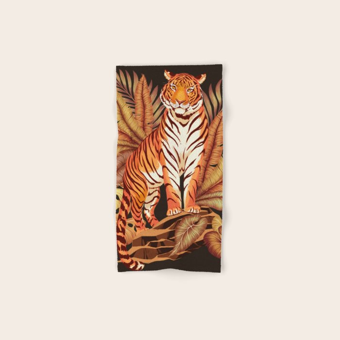 Autumn Jungle Tiger Bath Towel Gallery Image 1