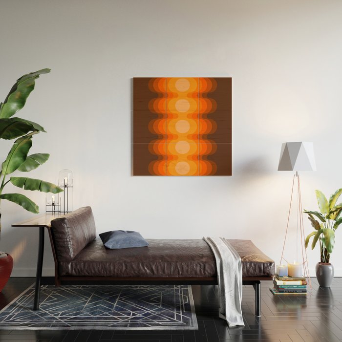Golden Echo Out Wood Wall Art Gallery Image 2