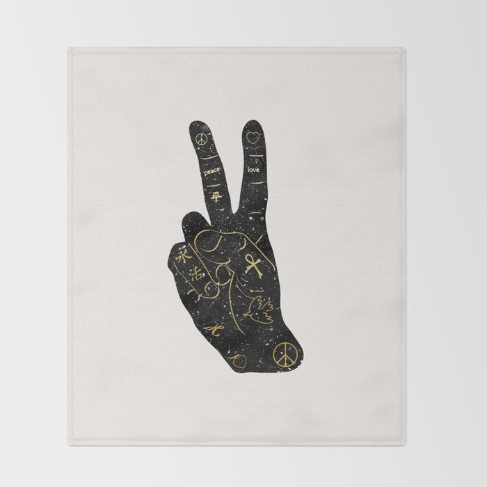 Peace Throw Blanket Gallery Image 2