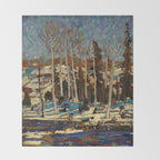 Tom Thomson March 1916 Canadian Landscape Artist Throw Blanket Gallery Image 2