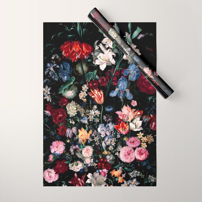 Midnight Garden XVII Wrapping Paper Gallery Image 1