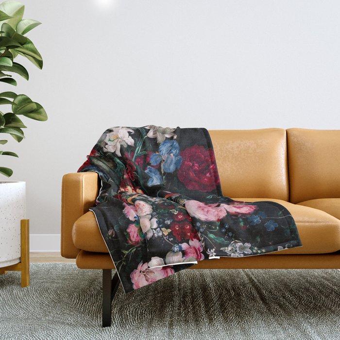 Midnight Garden XVII Throw Blanket Gallery Image 1