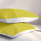 CHARTREUSE Yellowish Green solid color Pillow Sham Gallery Image 3