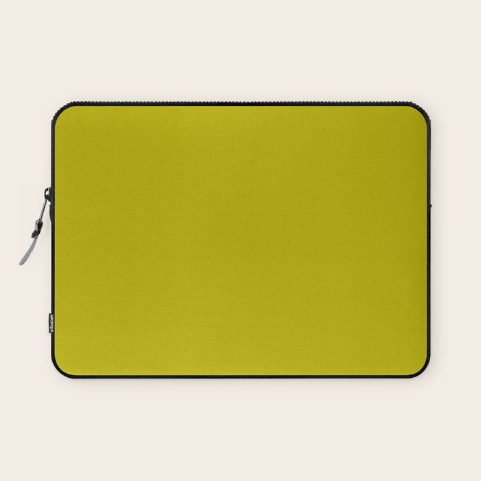 CHARTREUSE Yellowish Green solid color Laptop Sleeve Gallery Image 1