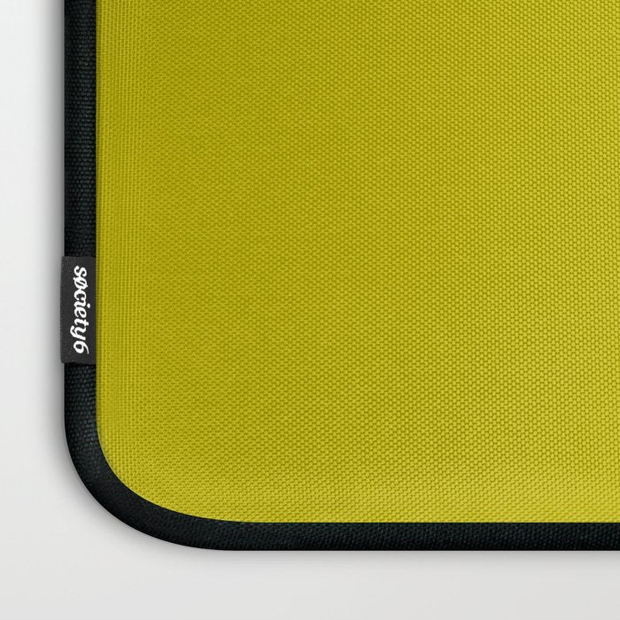 CHARTREUSE Yellowish Green solid color Laptop Sleeve Gallery Image 3