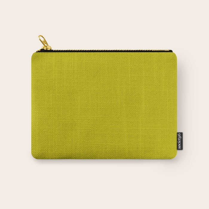 CHARTREUSE Yellowish Green solid color Carry All Pouch Gallery Image 1