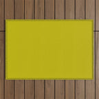 CHARTREUSE Yellowish Green solid color Outdoor Rug Gallery Image 1