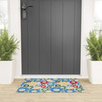 Flowerscape field - charming blue Welcome Mat Gallery Image 3