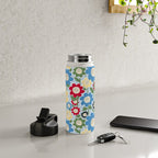 Flowerscape field - charming blue Water Bottle Gallery Image 4