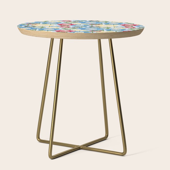Flowerscape field - charming blue Side Table Gallery Image 1