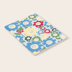 Flowerscape field - charming blue Notebook Gallery Image 2