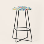 Flowerscape field - charming blue Stool Gallery Image 1
