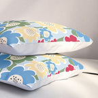 Flowerscape field - charming blue Pillow Sham Gallery Image 3