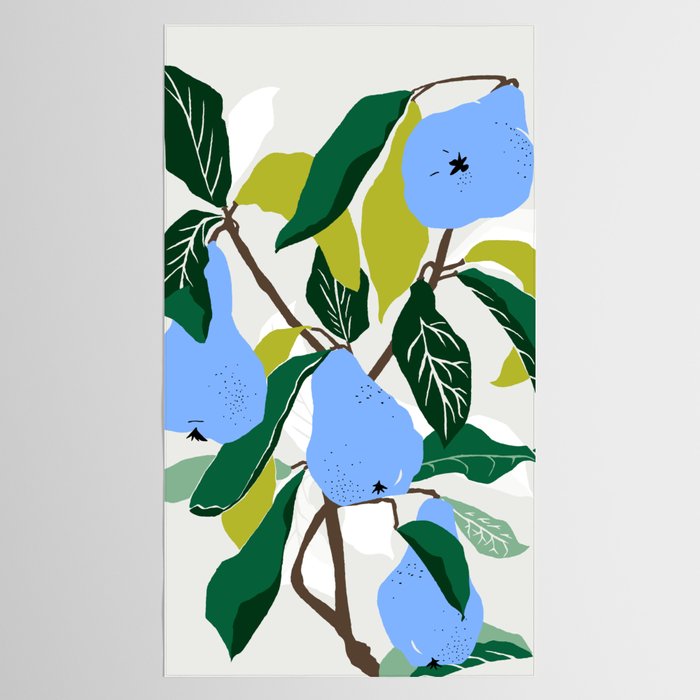 Blue Pears Tablecloth Gallery Image 2