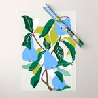 Blue Pears Wrapping Paper Gallery Image 1