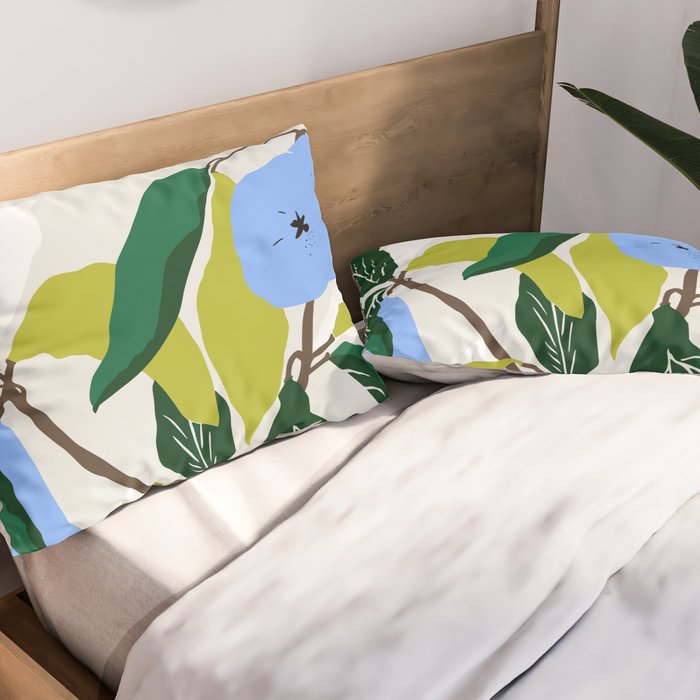 Blue Pears Pillow Sham Gallery Image 2