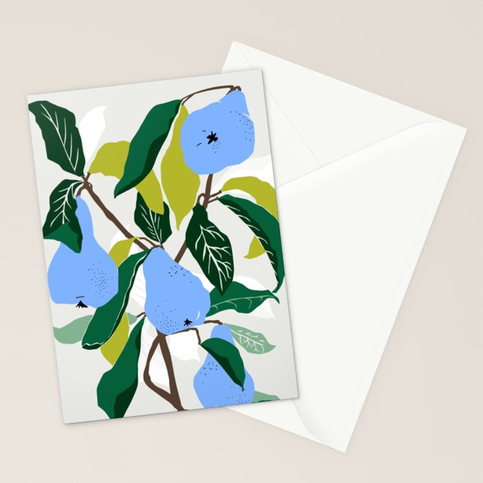 Blue Pears Stationery Card Gallery Image 2