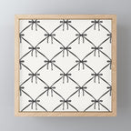 Bows & Ribbons Pattern IV Black and White Mini Art Print Gallery Image 1